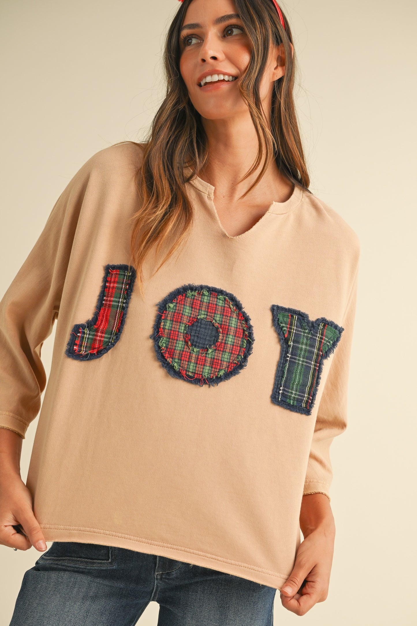 Joy Patch Pullover (Plus Size)