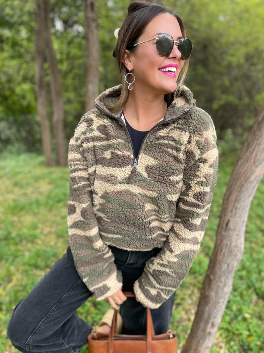 Camo Teddy Sweater