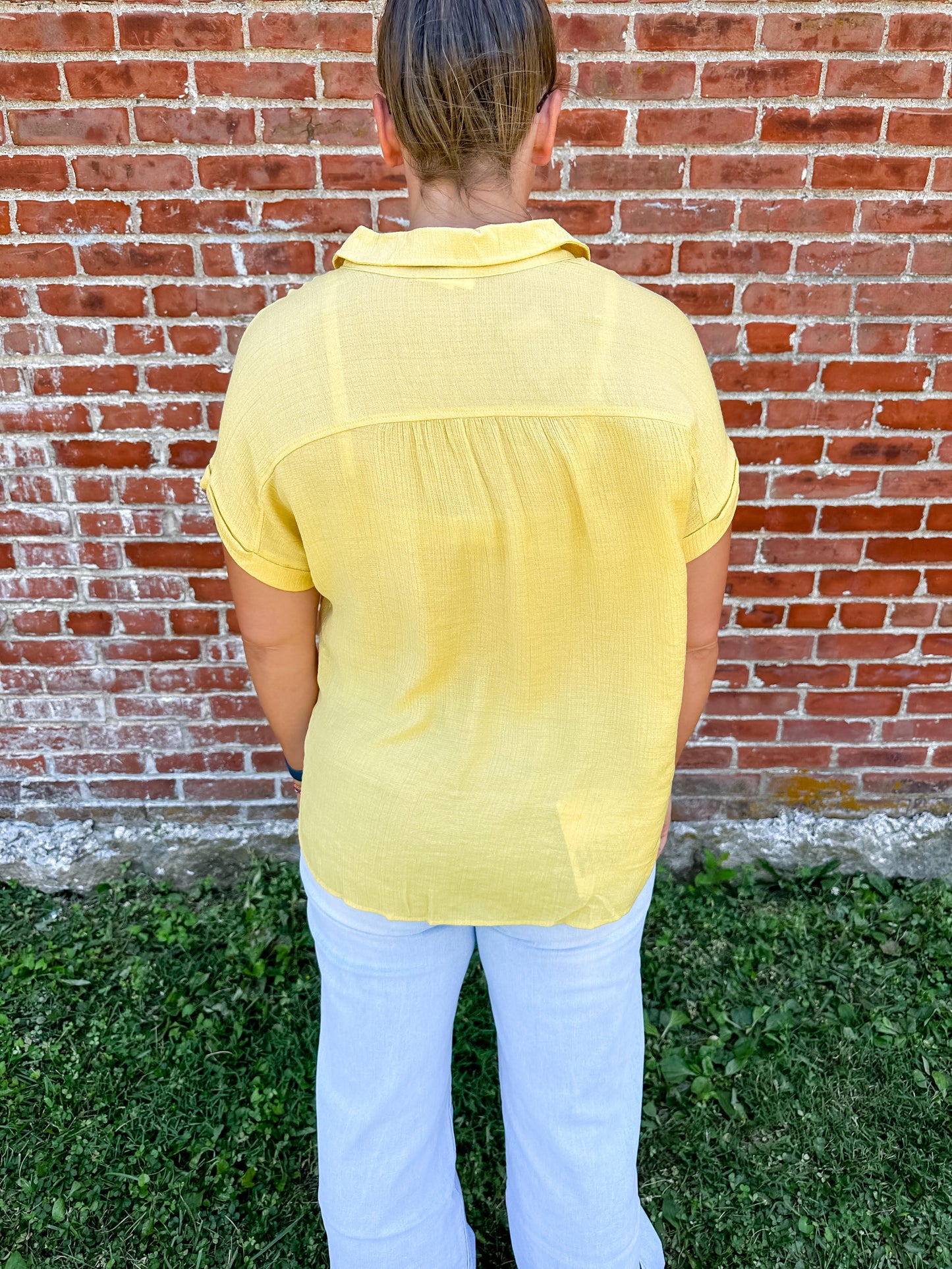 In the Moment Top (Dusty Yellow)