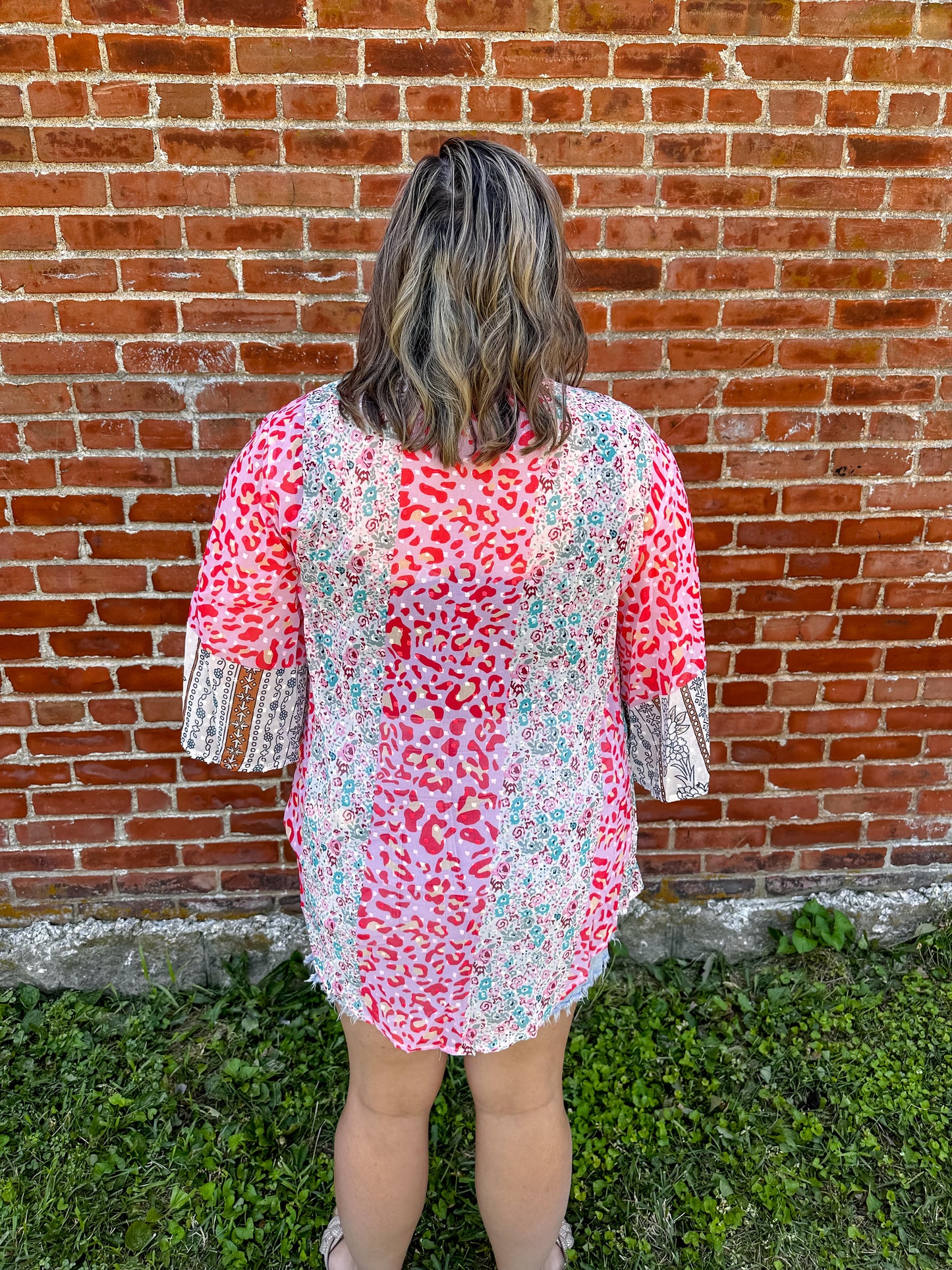 Let it Slide Floral Print Kimono