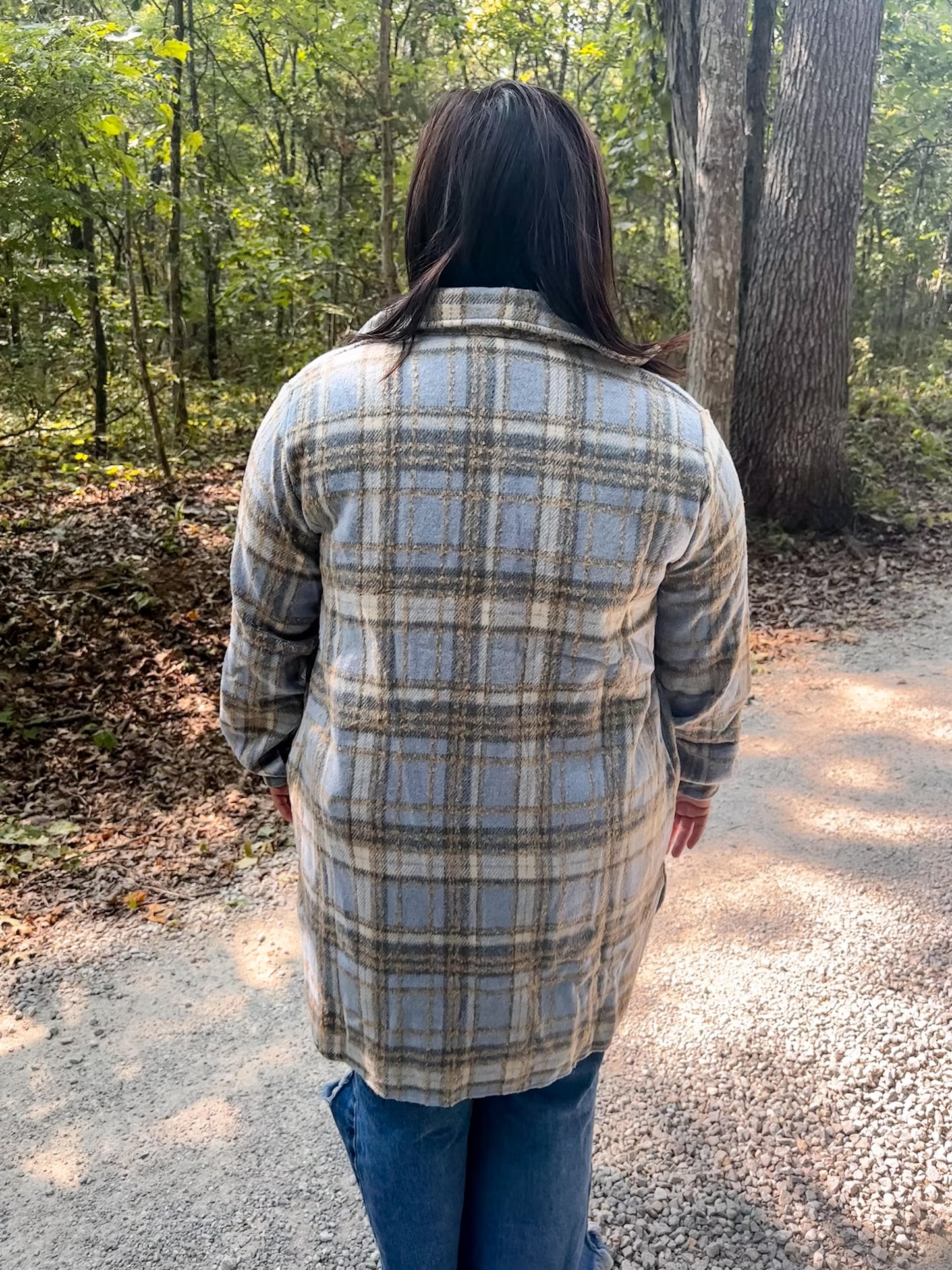 Addi Long Flannel Shacket